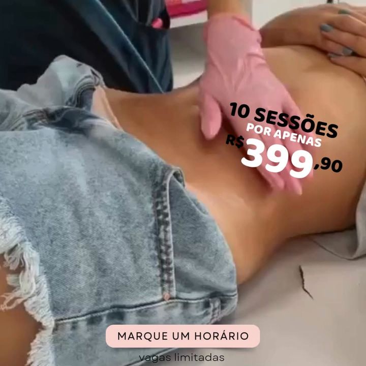 Anúncio da Oceane: 10 sessões de endermoterapia por R$ 399,90